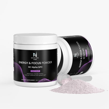 Energy & Focus Powder W/ Alpha GPC (Sour Grape)