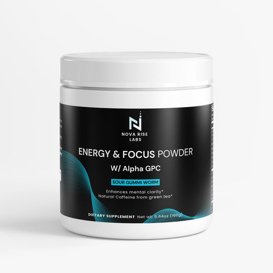 Energy & Focus Powder W/ Alpha GPC (Sour Gummi Worm)