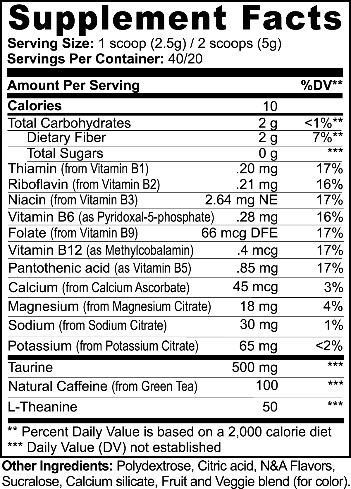 Energy Powder (Green Melon)