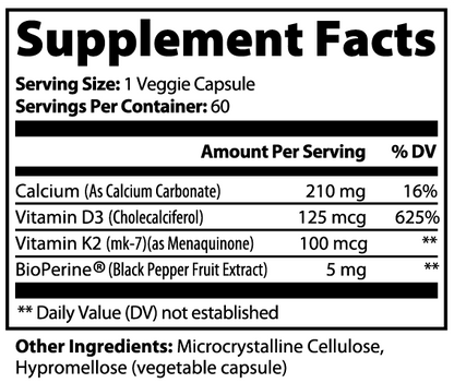Vitamin D3 + K2