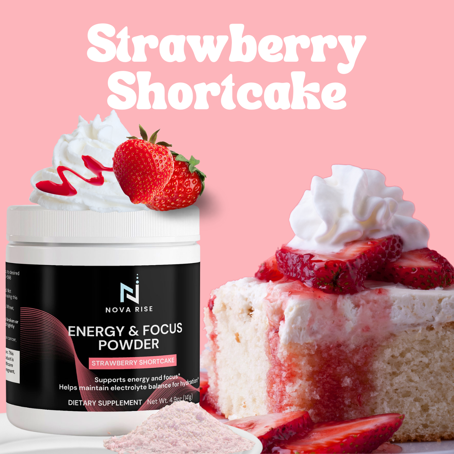 Energy Powder (Strawberry Shortcake)