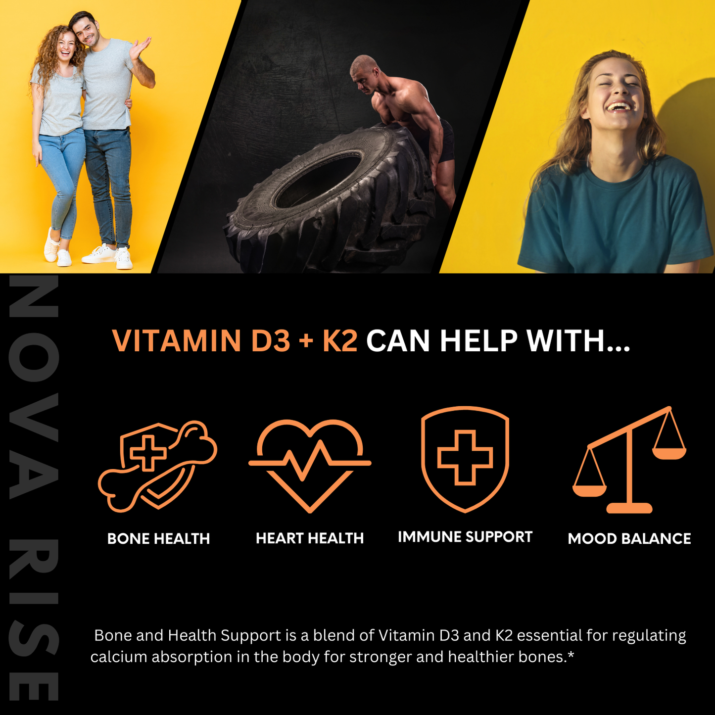 Vitamin D3 + K2